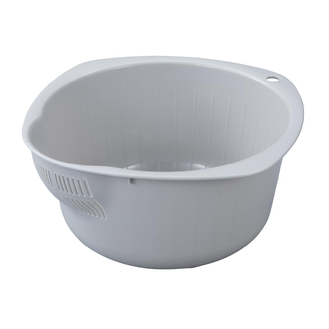 シービージャパン 米研ぎ ボウル 容量1.2L 6合 抗菌仕様 底面穴あき 米研ぎ専用ボウル atomico
